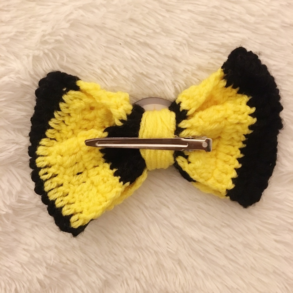 Steelers Large Bow Headbands - Picture 2 of 3